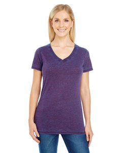 Threadfast Apparel 215B Ladies' Cross Dye Short-Sleeve V-Neck T-Shirt