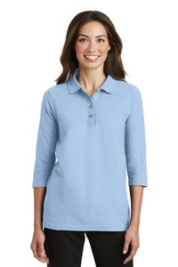 Port Authority L562 Ladies Silk Touch™ 3/4-Sleeve Polo