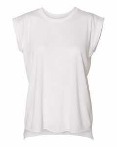 Bella + Canvas 8804 Women's Flowy Rolled Cuff Musc thumbnail