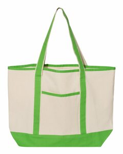 Q-Tees Q1500 34.6L Large Canvas Deluxe Tote