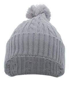 Pacific Headwear 643K Cable Knit Pom-Pom Beanie