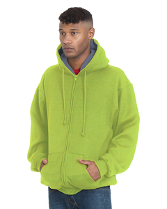Bayside BA940 Adult Super Heavy Thermal-Lined Full-Zip Hooded Sweatshirt