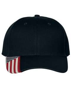 Outdoor Cap USA-300 Twill Hat with Flag Visor