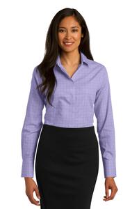 Red House RH71 Ladies Windowpane Plaid Non-Iron Shirt