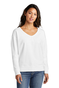 Port & Company LPC098V Ladies Beach Wash ® Garment-Dyed V-Neck Sweatshirt