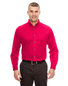 UltraClub 8960C Adult Cypress Long-Sleeve Twill with Pocket