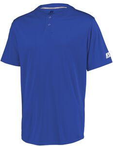Russell Athletic 3R7X2B Youth Performance Two-Button Solid Jersey