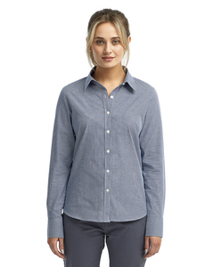 Artisan Collection by Reprime RP320 Ladies' Microcheck Gingham Long-Sleeve Cotton Shirt