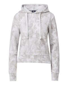 MV Sport W24105 Women's Maddie Floral Print Hooded Sweatshirt