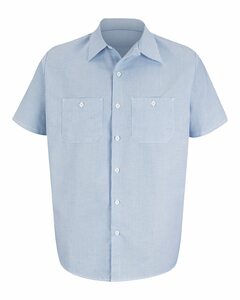 Red Kap CS20LONG Long Size, Short Sleeve Striped Industrial Work Shirt