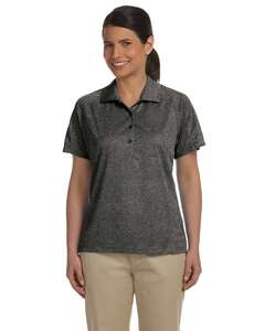 Harriton M374W Women's Polytech Mesh Insert Polo