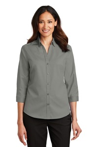 Port Authority L665 Ladies 3/4-Sleeve SuperPro ™ Twill Shirt