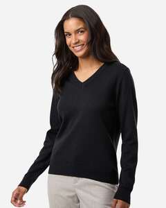Devon & Jones DG445W Women's New Classic V-Neck Sweater