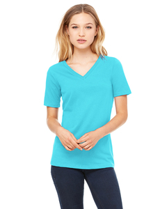 Bella + Canvas 6405 Women's Relaxed Jersey Short Sleeve V-Neck T-Shirt