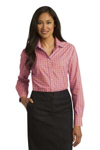 Port Authority L654 Ladies Long Sleeve Gingham Easy Care Shirt