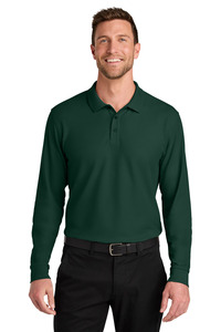 Port Authority K200LS Wearever Signature Pique Long Sleeve Polo