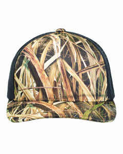 Pacific Headwear 108C Camo Snapback Trucker Cap