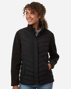 Weatherproof W26719 Women's Mixed Media Chevron Jacket