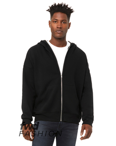 Bella + Canvas 3741 Unisex Full-Zip Fleece with Zippered Hood