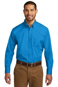 Port Authority W100 Long Sleeve Carefree Poplin Shirt