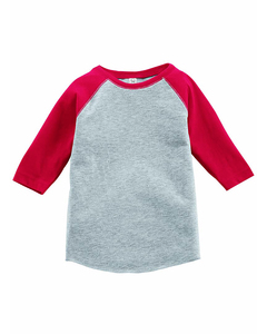 Rabbit Skins RS3330 Toddler Baseball Fine Jersey Three-Quarter Sleeve Tee