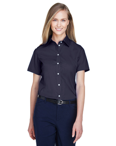 Devon & Jones D620SW Ladies' Crown Woven Collection™ Solid Broadcloth Short-Sleeve Shirt