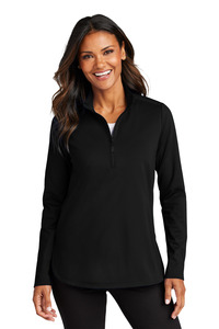 Port Authority LK880 Women's C-FREE ® Double Knit 1/4-Zip