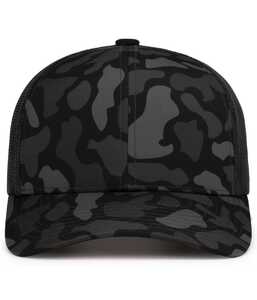 Pacific Headwear P686 DUCK CAMO TRUCKER SNAPBACK CAP