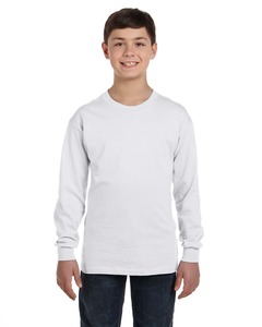 Hanes 5546 Youth 6.1 oz. Authentic-T ® Long-Sleeve T-Shirt thumbnail