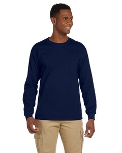 Gildan G241 Ultra Cotton ® 100% Cotton Long Sleeve T-Shirt with Pocket