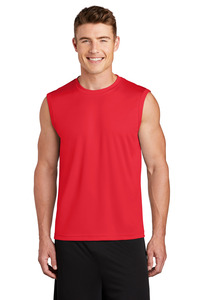 Unisex Sport-Tek Red Sportswear 100% Polyester Tank Tops
