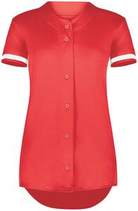 Augusta Sportswear 6920 Girls Cutter+ Full Button Softball Jersey