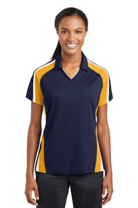 Sport-Tek LST654 Ladies Tricolor Micropique Sport-Wick ® Polo