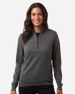 Devon & Jones DG446W Women's New Classic Quarter-Zip Sweater