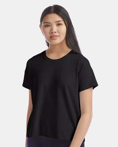 Black Short Sleeve Poly/Spandex Blend T-Shirts | ShirtSpace