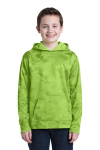 Sport-Tek YST240 Youth Sport-Wick ® CamoHex Fleece Hooded Pullover