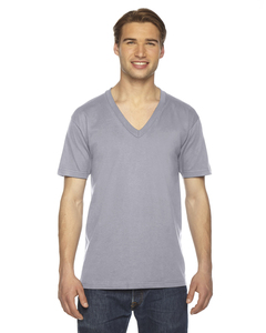 American Apparel 2456 Unisex USA Made Fine Jersey Short-Sleeve V-Neck T-Shirt