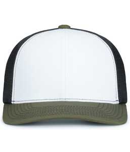 Pacific Headwear P151S Contrast Stitch Trucker PacFlex Snapback Cap