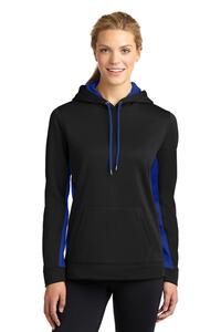Sport-Tek LST235 Ladies Sport-Wick ® Fleece Colorblock Hooded Pullover