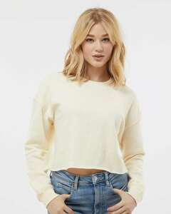 Independent Trading Co. AFX24CRP Women's Lightweight Cropped Crew Pullover