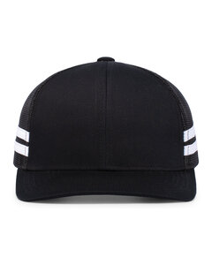 Pacific Headwear P115 Low-Profile Stripe Trucker Cap