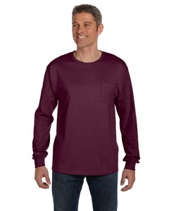 Hanes 5596 Men's 6.1 oz. Authentic-T ® Long-Sleeve Pocket T-Shirt