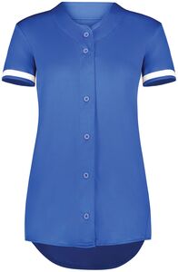 Augusta Sportswear 6920 Girls Cutter+ Full Button Softball Jersey