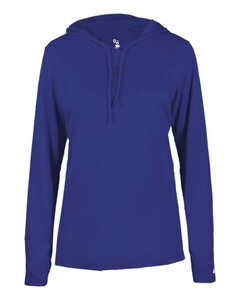 Badger Sport 4165 B Core L/S Women's Hood Tee