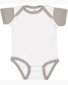 Rabbit Skins 4400 Infant Short Sleeve Baby Rib Bodysuit