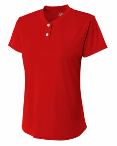 A4 NG3143 Girl's Tek 2-Button Henley Shirt