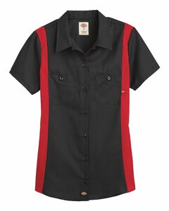 Dickies FS524 Ladies' Industrial Short-Sleeve Color Block Shirt