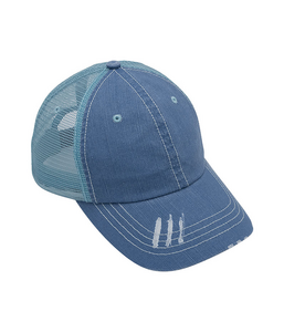 Mega Cap MC6990 Herringbone Trucker Cap