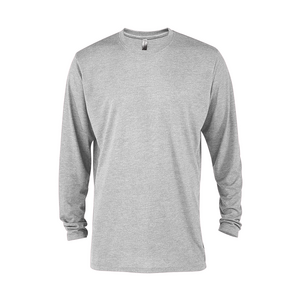 Platinum P603T Adult Tri-Blend Long Sleeve Crew Neck Tee