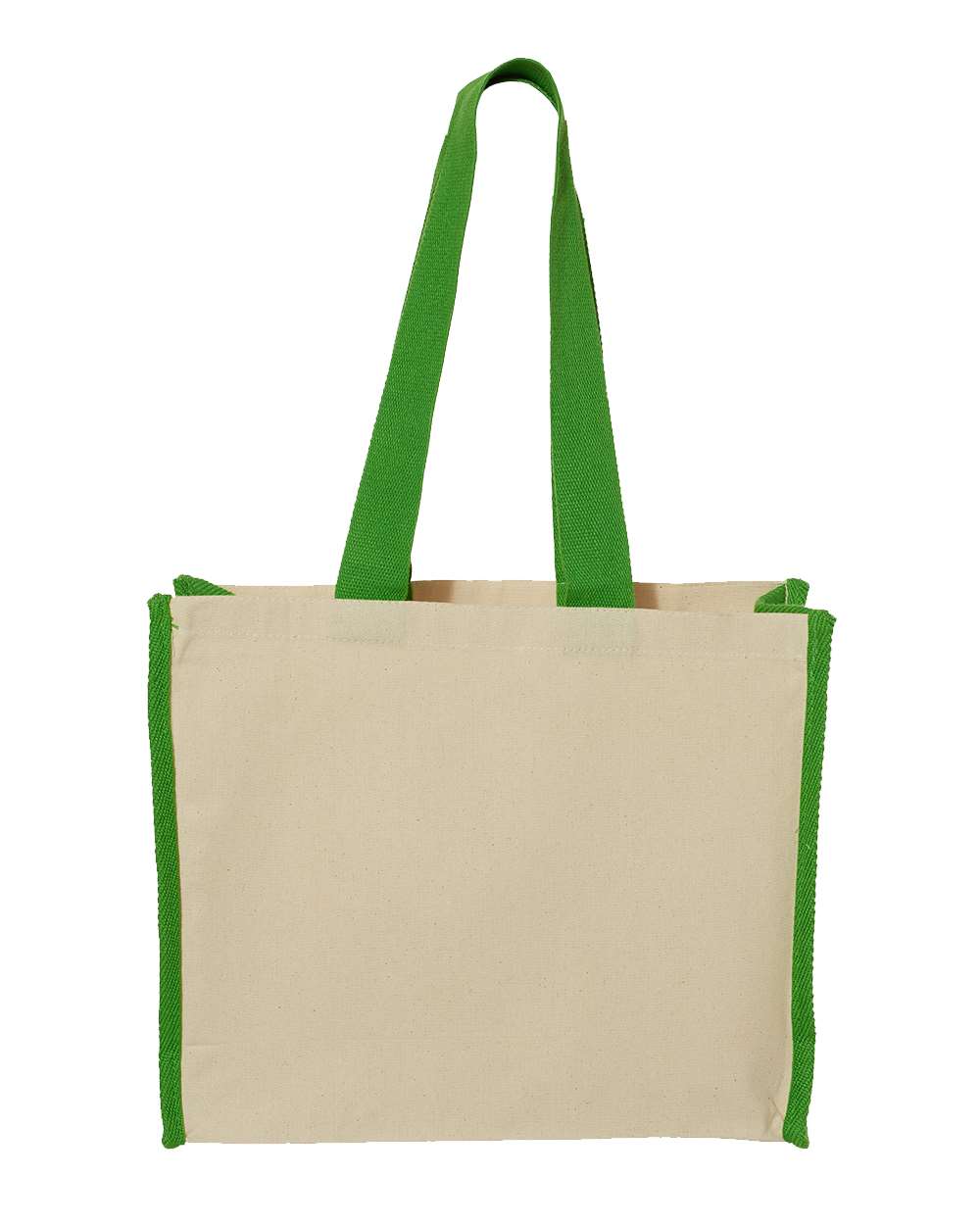 Q-Tees Q1100 | 14L Tote with Contrast-Color Handles | ShirtSpace